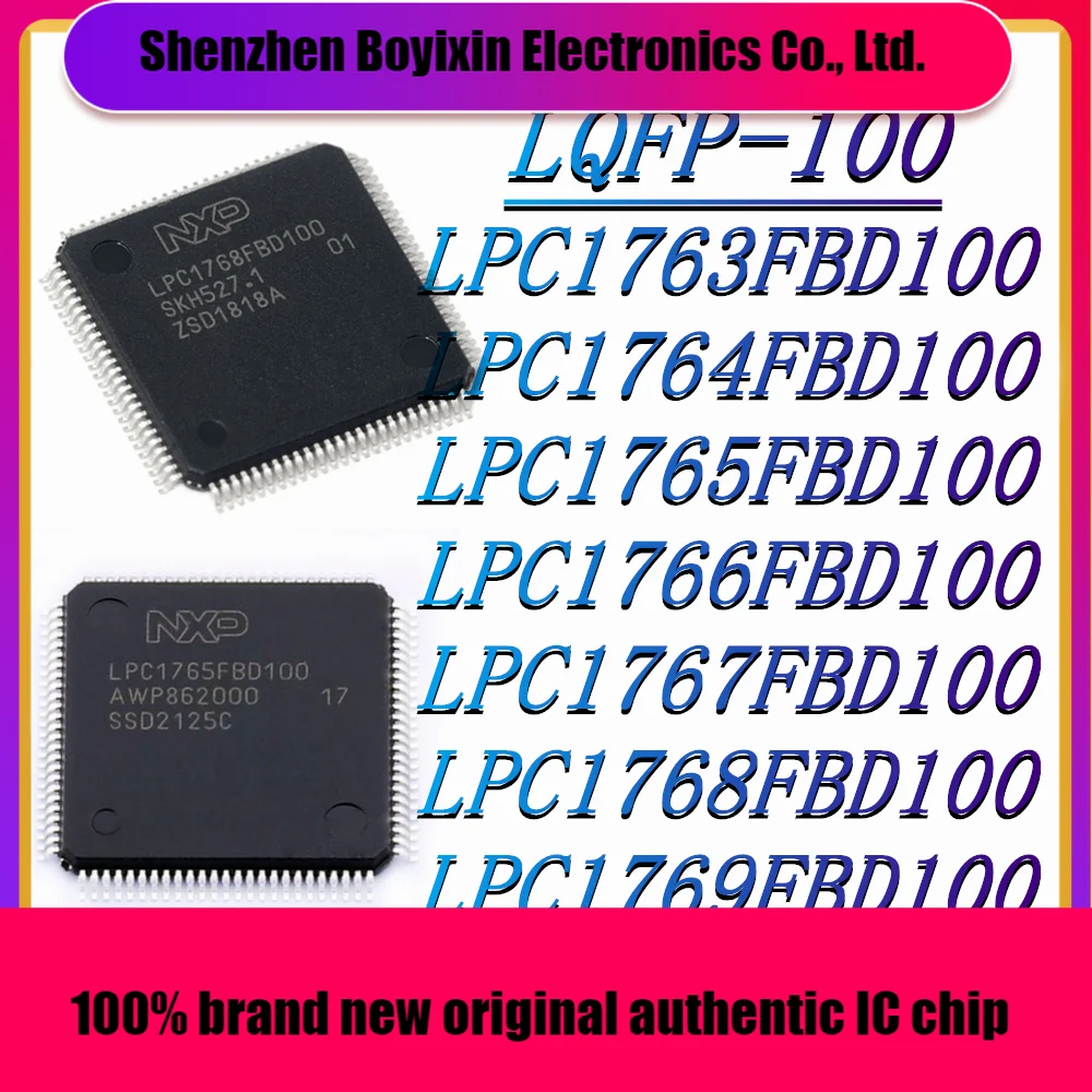 LPC1763FBD100 LPC1764FBD100 LPC1765FBD100 LPC1766FBD100 LPC1767FBD100 LPC1768FBD100 LPC1769FBD100 Microcontroller (MCU/MPU/SOC)
LPC1763FBD100 LPC1764FBD100 LPC1765FBD100 LPC1766FBD100 LPC1767FBD100 LPC1768FBD100 LPC1769FBD100 Microcontroller (MCU/MPU/SOC)