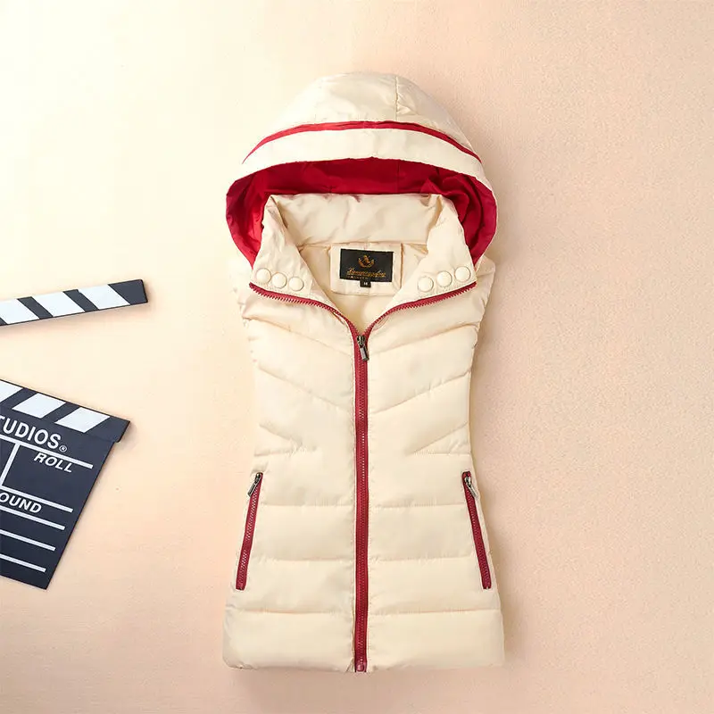 Autumn Women Fashion Pocket Vest Female Cotton Padded Hooded Waistcoat Vintage Sleeveless Outerwear Streetwear Ladies Vests G41
Autumn Women Fashion Pocket Vest Female Cotton Padded Hooded Waistcoat Vintage Sleeveless Outerwear Streetwear Ladies Vests G41