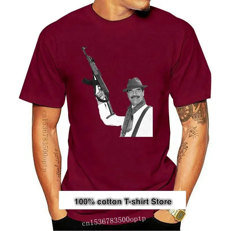 Nuevo Saddam Hussein Ak-47-Camiseta 41 camisa Iraq ejército fuerzas armadas Harajuku camiseta de Hip Hop
Nuevo Saddam Hussein Ak-47-Camiseta 41 camisa Iraq ejército fuerzas armadas Harajuku camiseta de Hip Hop