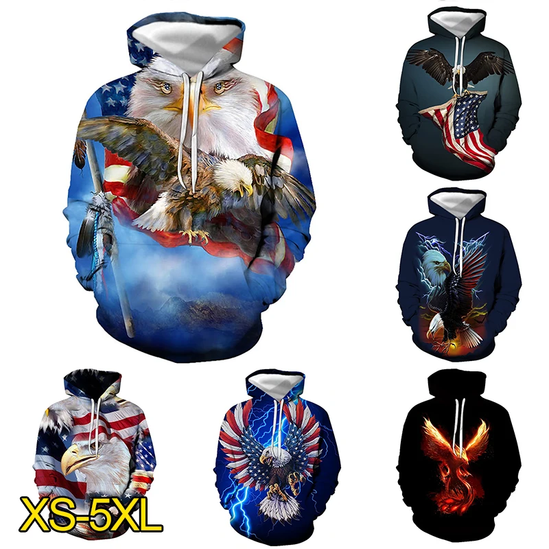 Men's 3D Retro Sports Hoodie Autumn Winter Street Men's Y2K Top Hoodie Printed Eagle Pattern Fashion Oversized Men's Wear 
Men's 3D Retro Sports Hoodie Autumn Winter Street Men's Y2K Top Hoodie Printed Eagle Pattern Fashion Oversized Men's Wear