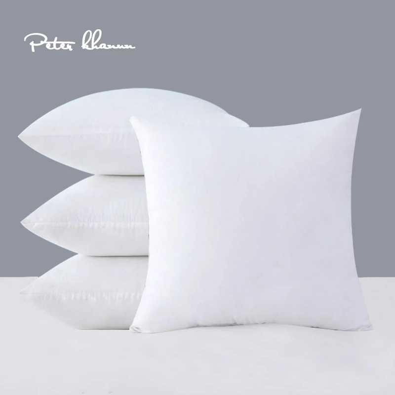 

Peter Khanun Square Cushion Core Filling PP Cotton Throw Decorative Pillows for Sofa Car Home Decoration Machine Washable 1 pcs