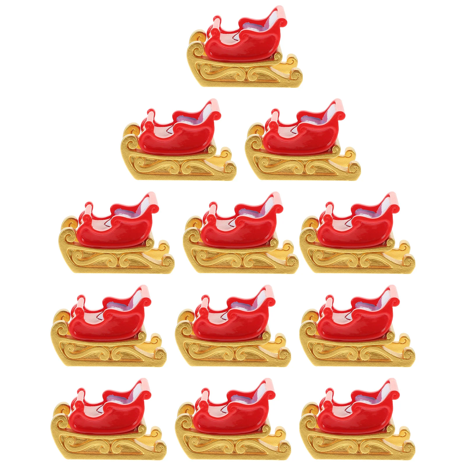 12 Pcs Christmas Tree Ornaments Decorative Craft Table Centerpiece Desktop Sleigh Resin
12 Pcs Christmas Tree Ornaments Decorative Craft Table Centerpiece Desktop Sleigh Resin