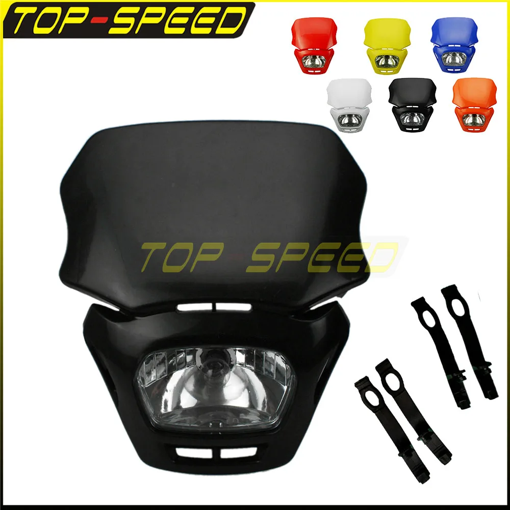 Фара с обтекателем для мотокросса, фара для Harley, Honda, Yamaha, Suzuki, Kawasaki, BMW, двойные спортивные обнаженные мотоциклы, грязевые уличные велосипеды
Фара с обтекателем для мотокросса, фара для Harley, Honda, Yamaha, Suzuki, Kawasaki, BMW, двойные спортивные обнаженные мотоциклы, грязевые уличные велосипеды
