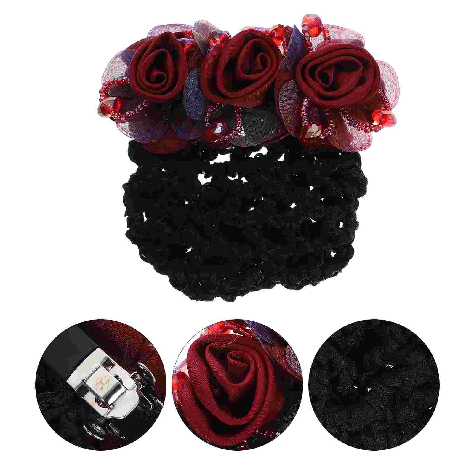 Coarse Mesh Flower Hairnet Clip Girl Bun Holders Women's Accessories Head Fabric Miss
Coarse Mesh Flower Hairnet Clip Girl Bun Holders Women's Accessories Head Fabric Miss