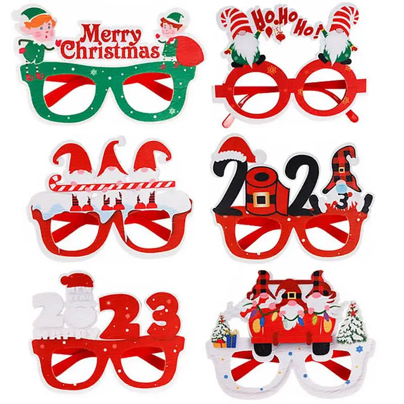 6pcs Christmas Glasses Glitter Party Glasses Frames Christmas Decoration Costume Eyeglasses for Holiday Christmas Parties
6pcs Christmas Glasses Glitter Party Glasses Frames Christmas Decoration Costume Eyeglasses for Holiday Christmas Parties