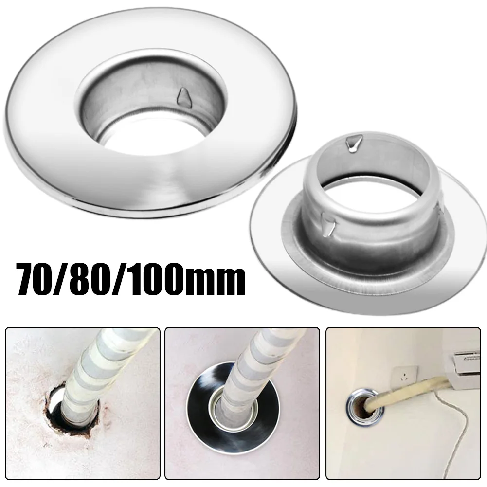 

Round Pipe Cover Flange Seat Tube Air Ventilation Hose Rosette Plate Connector 70/80/100mm For Duct Connection Wall Ceiling
