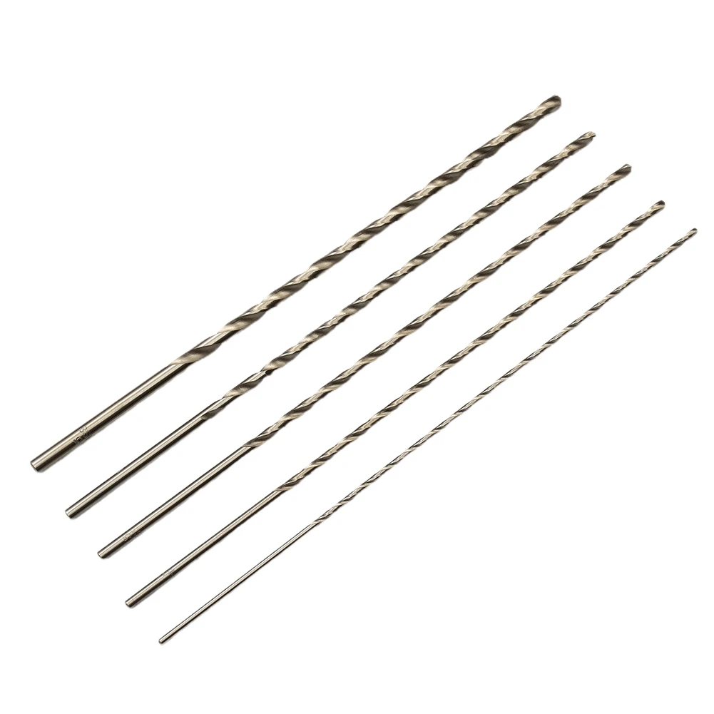 5pcs 2/3/3.5/4/5mm Extra Long 200mm Silver High Speed Steel Drill Bits Set Drilling Metal Holes For Materials Power Tools
5pcs 2/3/3.5/4/5mm Extra Long 200mm Silver High Speed Steel Drill Bits Set Drilling Metal Holes For Materials Power Tools