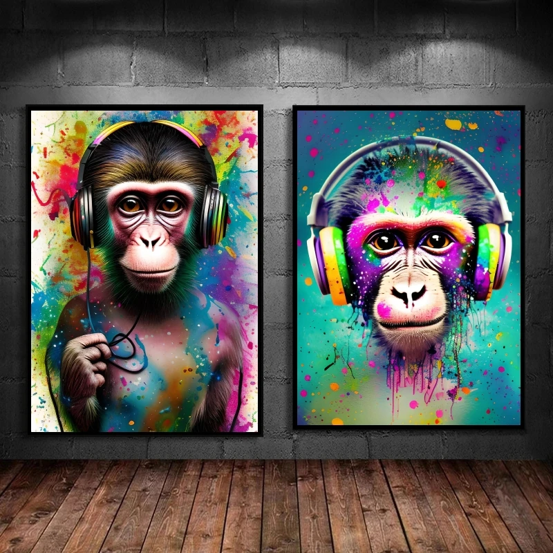 Print On Canvas Colorful Music Monkey Decorative Wall Art Home Friends Gifts Modular Prints Comics Pictures Kid Action Figures
Print On Canvas Colorful Music Monkey Decorative Wall Art Home Friends Gifts Modular Prints Comics Pictures Kid Action Figures
