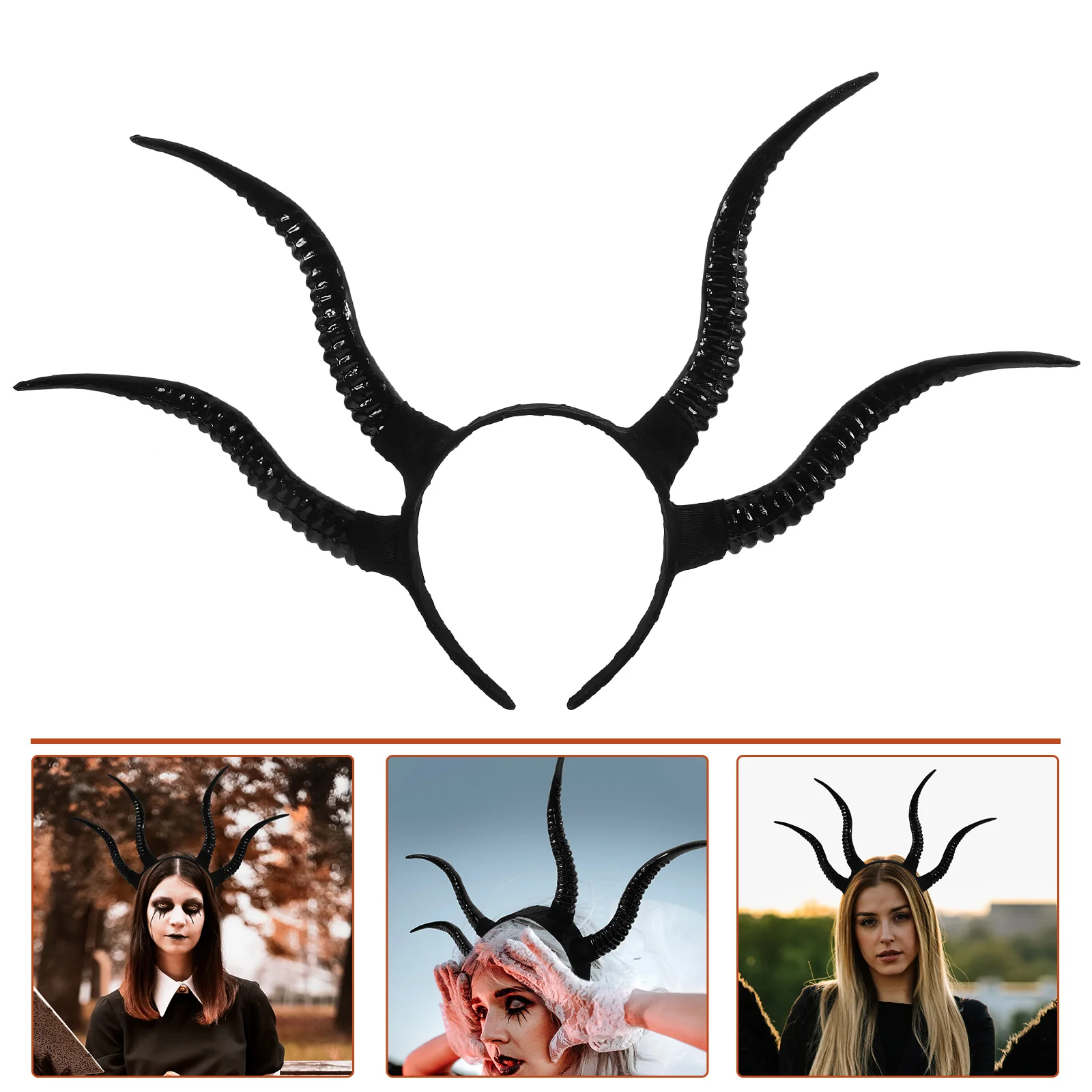Demon Horn Headband Halloween Costumes Men Ox Headbands Women Hair Accessories Plastic Horns Hairband Man Decoration
Demon Horn Headband Halloween Costumes Men Ox Headbands Women Hair Accessories Plastic Horns Hairband Man Decoration