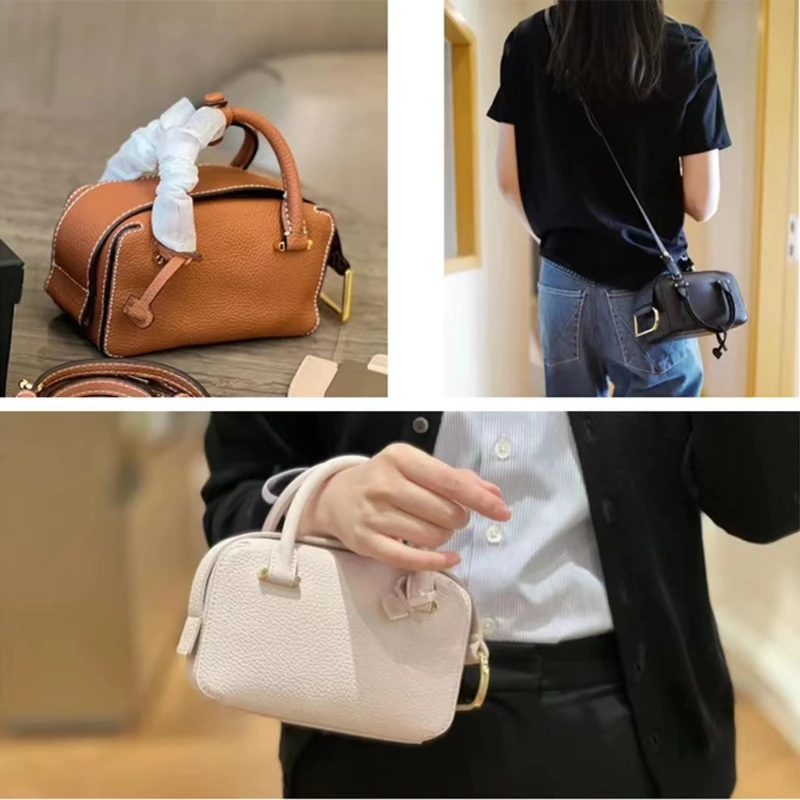 Fashion Boston Mini Leather Bag for Women Commuter All-match One Shoulder Crossbody Handbag Luxury Satchels Top-Handle Bags
Fashion Boston Mini Leather Bag for Women Commuter All-match One Shoulder Crossbody Handbag Luxury Satchels Top-Handle Bags