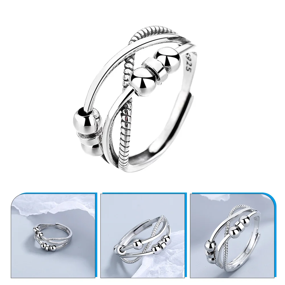 Ring Fidget Finger Adjustable Rings Women Knuckle Beads Jewelry Decoration Men Kids Relief Band Mens Antistacking
Ring Fidget Finger Adjustable Rings Women Knuckle Beads Jewelry Decoration Men Kids Relief Band Mens Antistacking