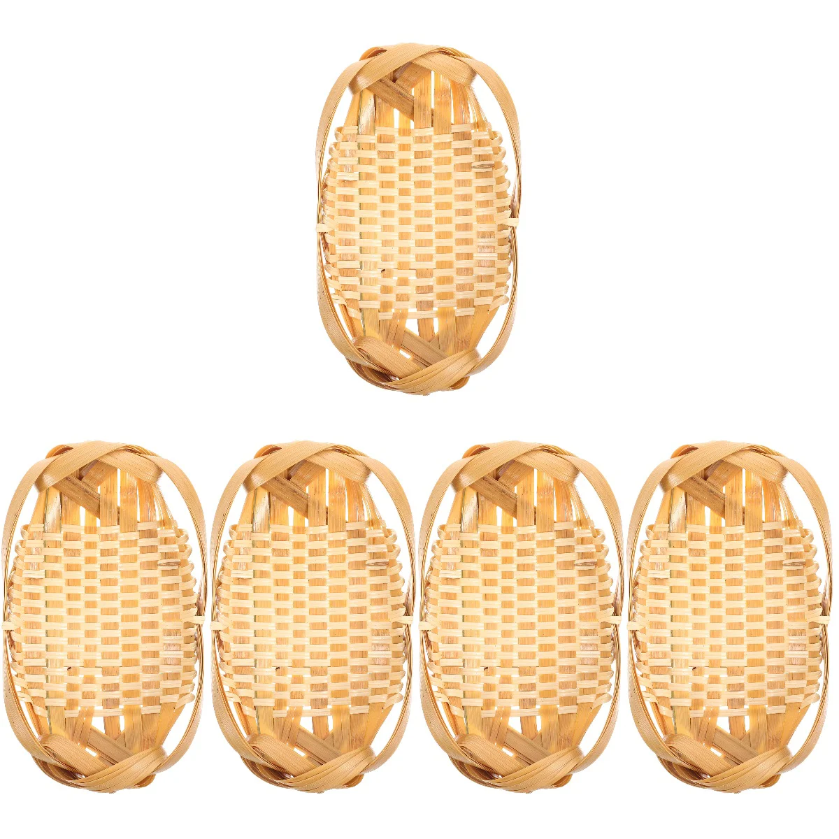 5pcs Weaving Basket Fruit Basket Household Kitchen Storage Basket
5pcs Weaving Basket Fruit Basket Household Kitchen Storage Basket