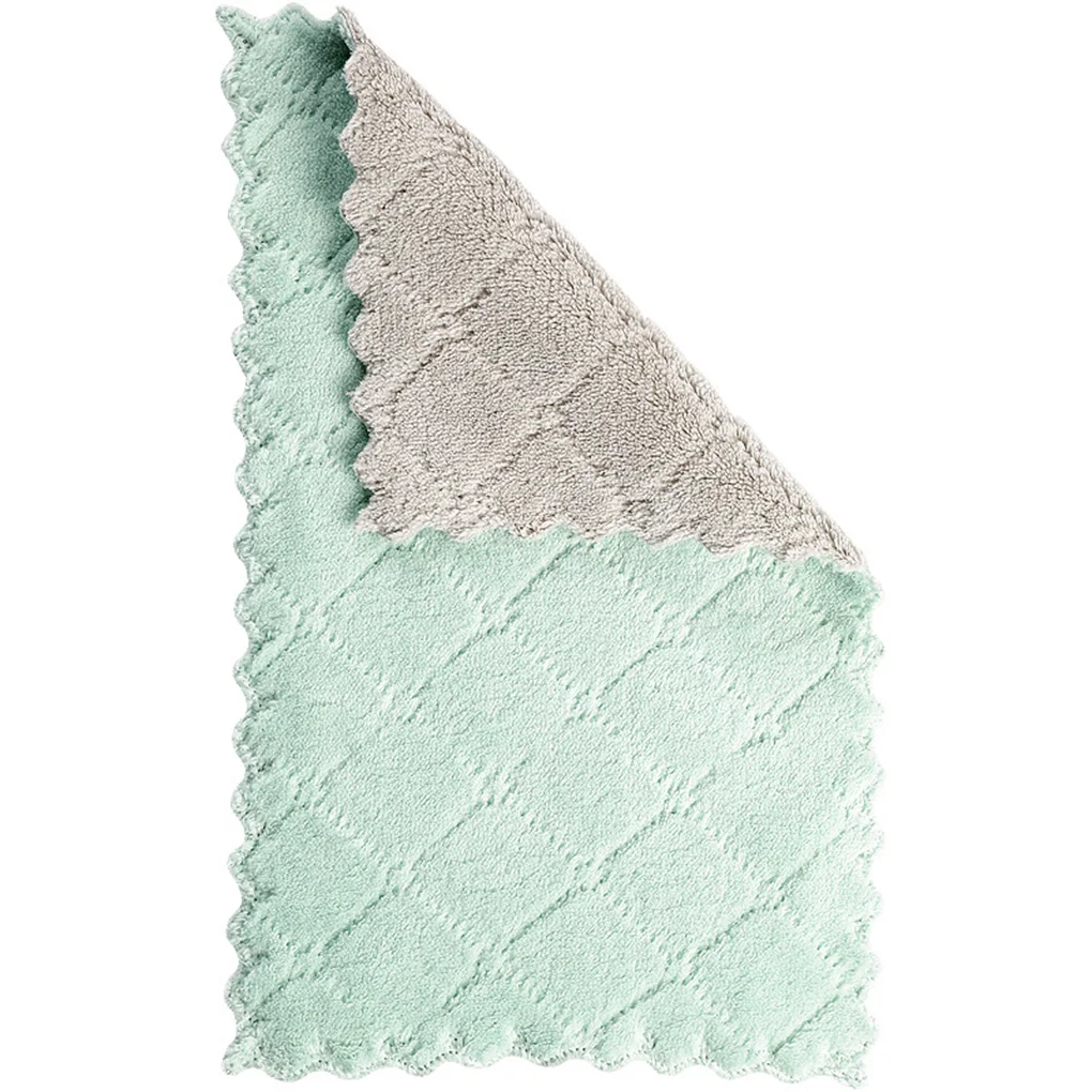 2Pcs Double Colors Rag Dish Cloth Water Absorption Thickening Pot Washing Towel Table Home Kitchen Dishcloth
2Pcs Double Colors Rag Dish Cloth Water Absorption Thickening Pot Washing Towel Table Home Kitchen Dishcloth