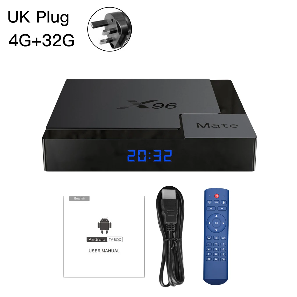 X96 Mate TV Box Replacement for Android 10.0 4GB 64GB Smart TV Box Home Hotel Wifi Network Media Player 2.4G/5G HD Set-Top Box 
X96 Mate TV Box Replacement for Android 10.0 4GB 64GB Smart TV Box Home Hotel Wifi Network Media Player 2.4G/5G HD Set-Top Box