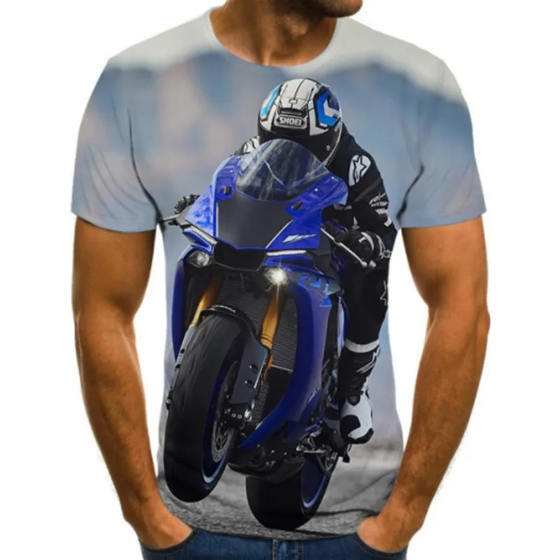 Men's Motorcycle Sports Hip-hop Street Harajuku 3D Printed T-shirt, Summer Fashion Casual Loose Fitting Clothing Short Sleeved
Men's Motorcycle Sports Hip-hop Street Harajuku 3D Printed T-shirt, Summer Fashion Casual Loose Fitting Clothing Short Sleeved
