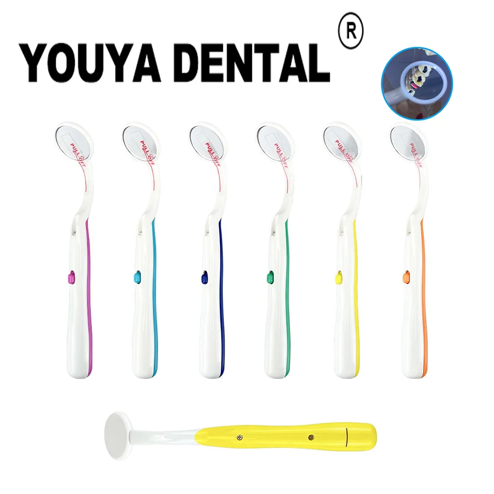 Dental Mouth Mirror With Led Light Inspect Instrument Checking Mirror Dentist Oral Super Bright Anti-fog Mouth Mirrors
Dental Mouth Mirror With Led Light Inspect Instrument Checking Mirror Dentist Oral Super Bright Anti-fog Mouth Mirrors