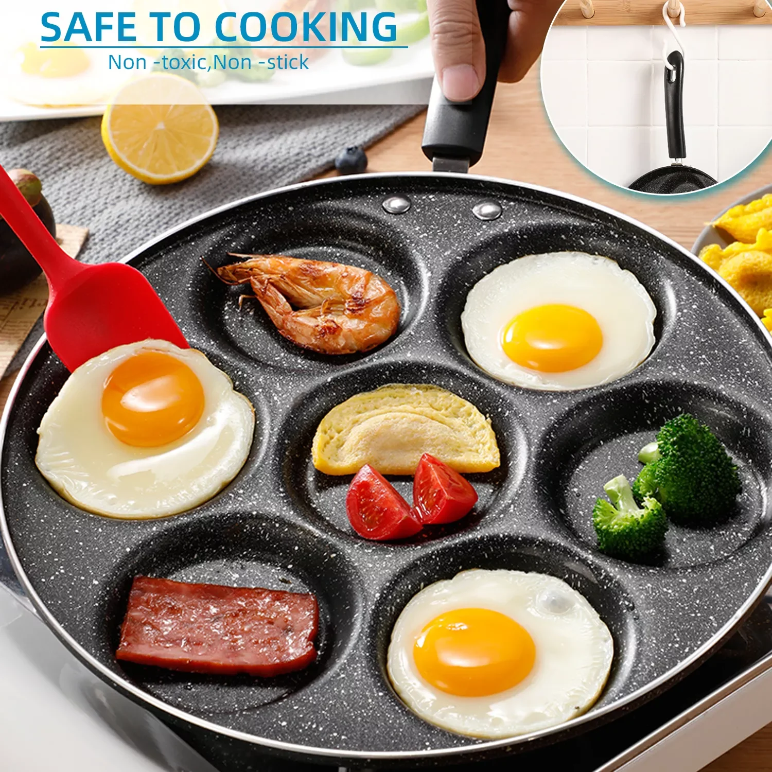 2023 Frying Pan Nonstick Skillet Omelet Pan 4/7 Holes Frying Pot Egg Pancake Steak Pan Breakfast Maker Cooking Cookware Chef Pan
2023 Frying Pan Nonstick Skillet Omelet Pan 4/7 Holes Frying Pot Egg Pancake Steak Pan Breakfast Maker Cooking Cookware Chef Pan