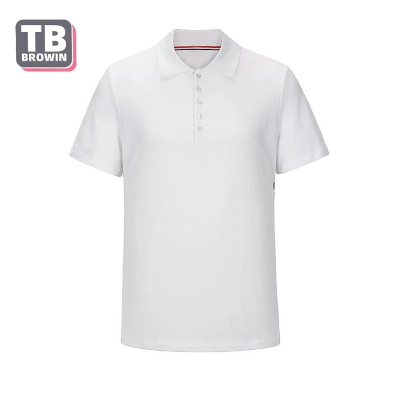TB BROWIN tide brand half-sleeve four-bar men's striped cotton summer POLO lapel short-sleeved T-shirt casual trend couple wear
TB BROWIN tide brand half-sleeve four-bar men's striped cotton summer POLO lapel short-sleeved T-shirt casual trend couple wear