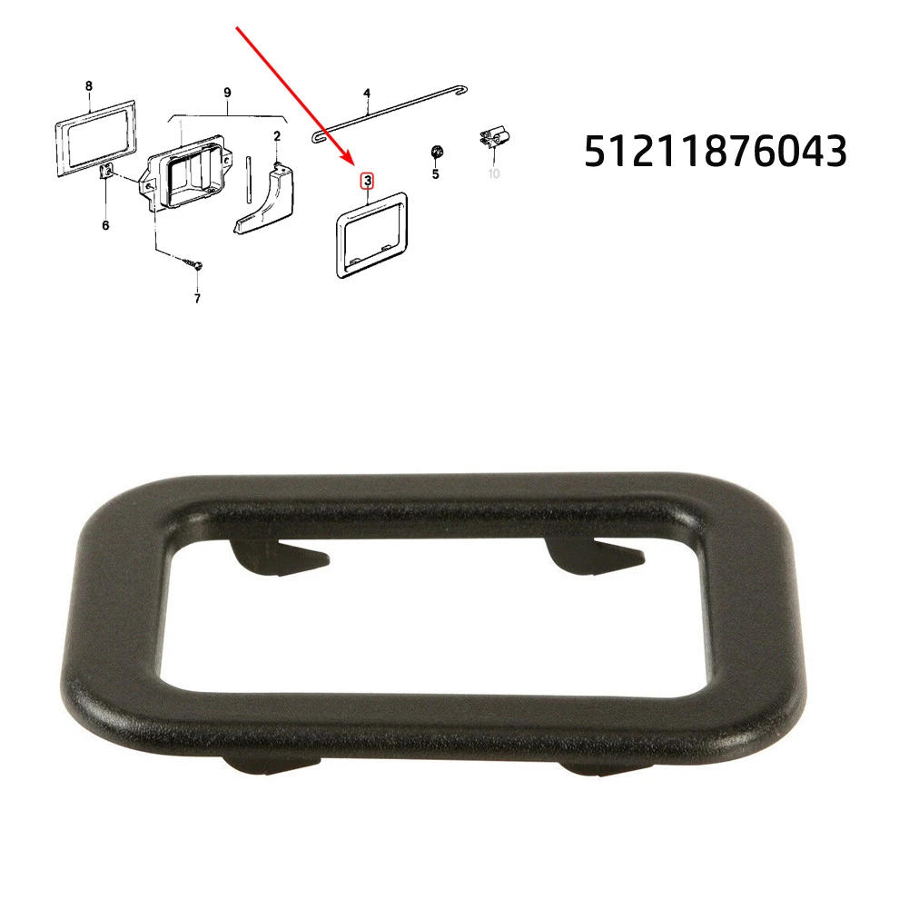 Car Interior Door Handle Cover Trim Bezel Plastic Black For BMW E30 E28 E24 E23 51211876043
Car Interior Door Handle Cover Trim Bezel Plastic Black For BMW E30 E28 E24 E23 51211876043