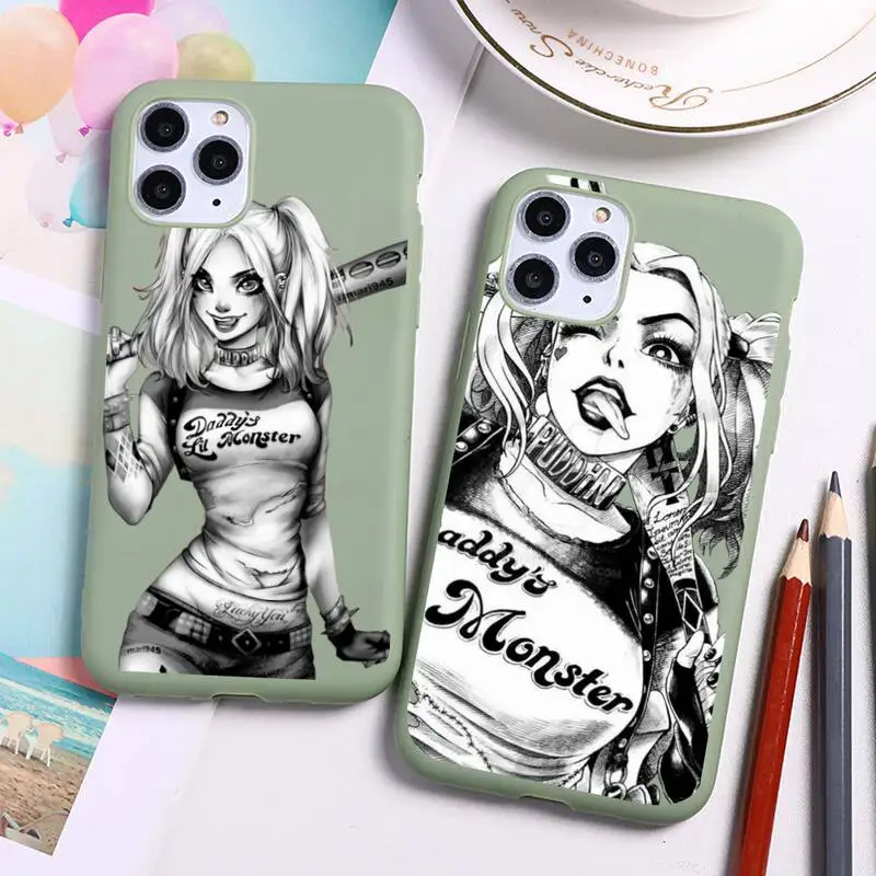 Suicide Squad Harley Quinn Joker Phone Case For iphone 13 12 11 Pro Max Mini XS 8 7 6 6S Plus X SE 2020 XR Candy green
Suicide Squad Harley Quinn Joker Phone Case For iphone 13 12 11 Pro Max Mini XS 8 7 6 6S Plus X SE 2020 XR Candy green