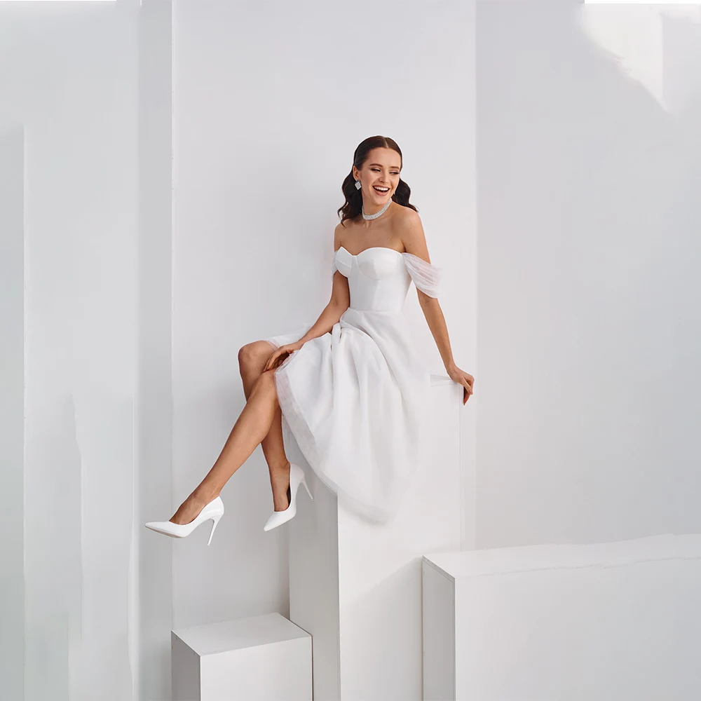 Женское свадебное платье с юбкой годе, розовое платье из тюля с блестками и открытыми плечами, мягкое атласное платье для невесты, 2019
Женское свадебное платье с юбкой годе, розовое платье из тюля с блестками и открытыми плечами, мягкое атласное платье для невесты, 2019