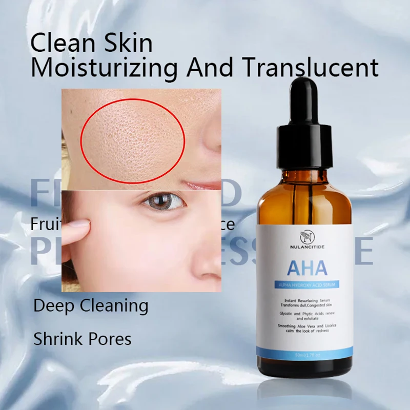 50Ml AHA Fruit Acid Serum To Soften Cutin Clean And Shrink Pores BHA Salicylic Acid Facial Firming Care Cosmetics
50Ml AHA Fruit Acid Serum To Soften Cutin Clean And Shrink Pores BHA Salicylic Acid Facial Firming Care Cosmetics