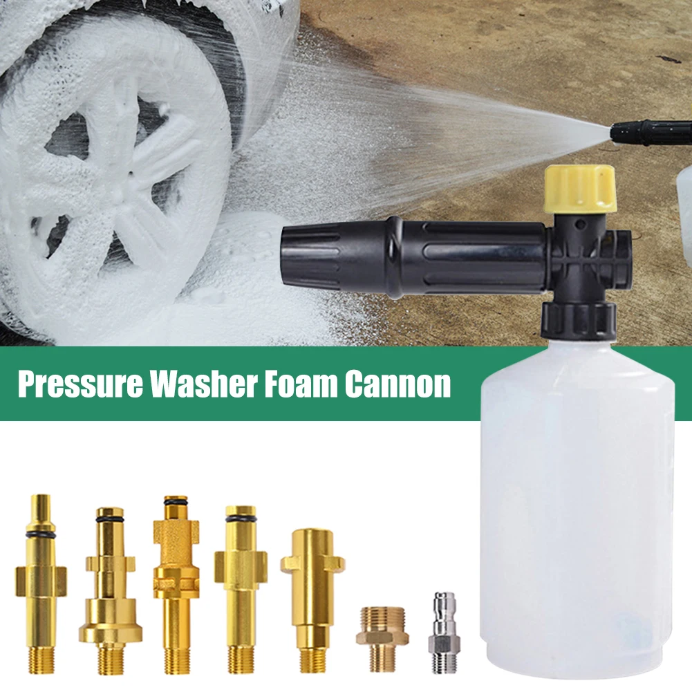 1PCS High Pressure Car Washer Snow Foam Lance Foam Nozzle Foam Cannon Soap Gun Car Cleaning Machine Auto Water Gun Foam Pot
1PCS High Pressure Car Washer Snow Foam Lance Foam Nozzle Foam Cannon Soap Gun Car Cleaning Machine Auto Water Gun Foam Pot