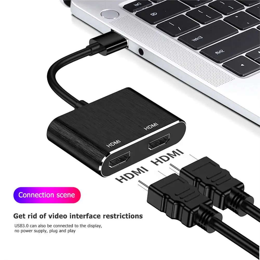 Преобразователь 1080p Hd с Usb на Hdmi-совместимый адаптер с 1 Usb3.0 на двойной Hdmi-совместимый адаптер дисплея для полей мониторинга эффектов
Преобразователь 1080p Hd с Usb на Hdmi-совместимый адаптер с 1 Usb3.0 на двойной Hdmi-совместимый адаптер дисплея для полей мониторинга эффектов