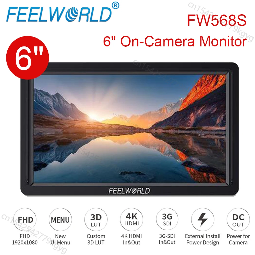 FEELWORLD FW568S 6-дюймовый 1920x1080 3D Lut на камере заполненный монитор с F970 внешним питанием IPS 3G-SDI 4K HDMI Входной выход
FEELWORLD FW568S 6-дюймовый 1920x1080 3D Lut на камере заполненный монитор с F970 внешним питанием IPS 3G-SDI 4K HDMI Входной выход
