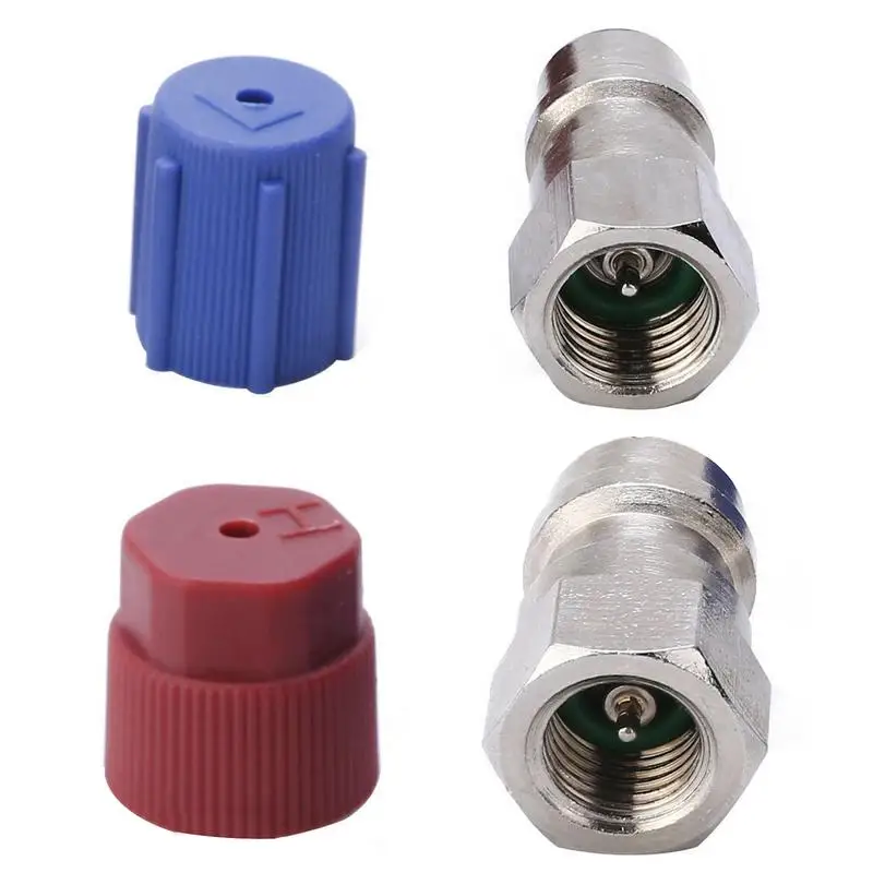AC Fitting Port Adapter Air Conditioner Conversion Adapter High/Low AC Fitting Port 1/4 To 7/16-20 UNF R134a System Port AC
AC Fitting Port Adapter Air Conditioner Conversion Adapter High/Low AC Fitting Port 1/4 To 7/16-20 UNF R134a System Port AC