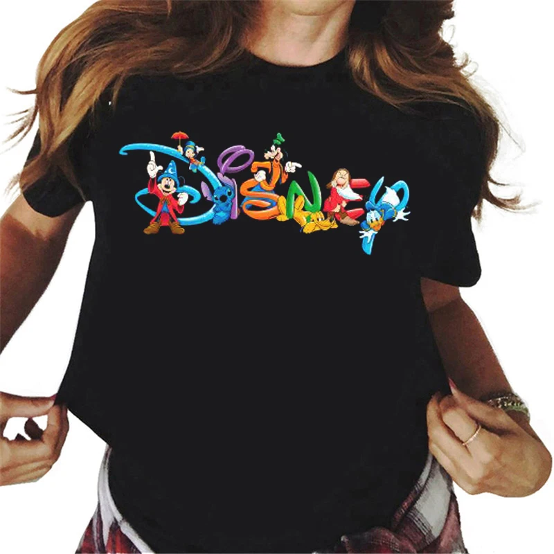 Fashion Disney Mickey Letter Print Female T-shirt Women's Clothing Summer Short Sleeves Tops Casual Kawaii T Shirts Clothes
Fashion Disney Mickey Letter Print Female T-shirt Women's Clothing Summer Short Sleeves Tops Casual Kawaii T Shirts Clothes