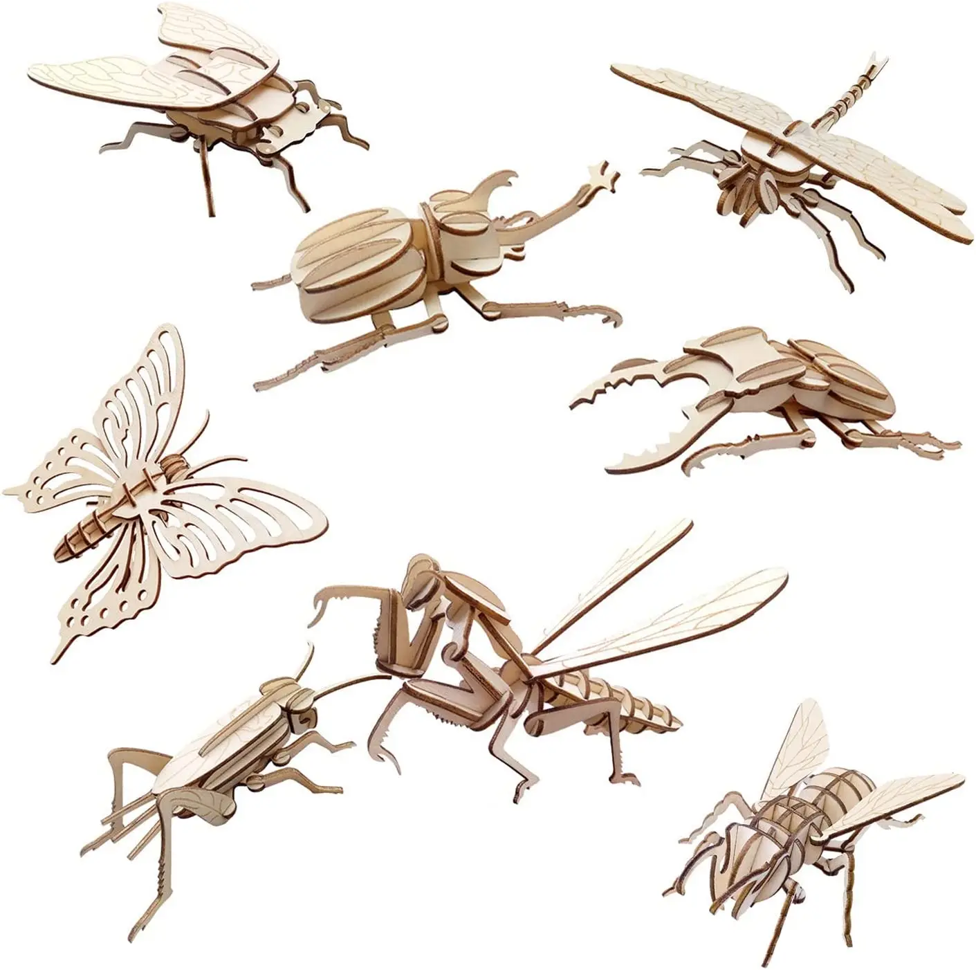 3D Wooden Insect Puzzle Animal Skeleton Assembly Model Puzzle DIY Wooden Crafts 3D Puzzle Toys Gifts for Kids Adults Teens
3D Wooden Insect Puzzle Animal Skeleton Assembly Model Puzzle DIY Wooden Crafts 3D Puzzle Toys Gifts for Kids Adults Teens