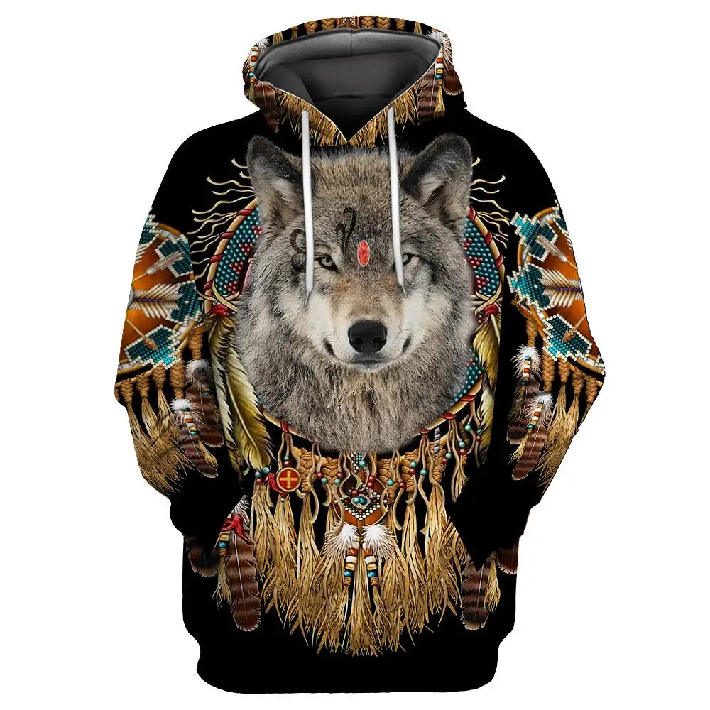 Beautiful Tribal Native Wolf 3D All Over Printed Men Hoodie Autumn Unisex Sweatshirt Pullover Casual Streetwear Big Size
Beautiful Tribal Native Wolf 3D All Over Printed Men Hoodie Autumn Unisex Sweatshirt Pullover Casual Streetwear Big Size