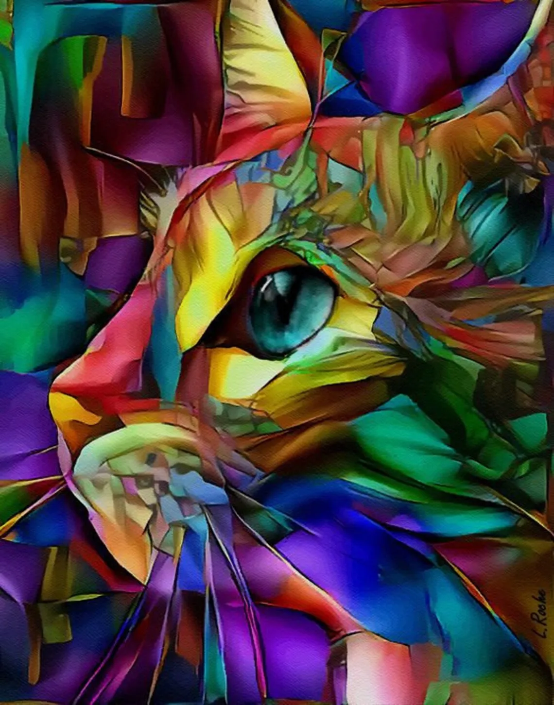 Алмазная живопись «Кот» ручной работы, 30 х40 см 
Алмазная живопись «Кот» ручной работы, 30 х40 см