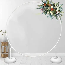 Circle Balloon Arch Stand Round Ring Wreath Balloon Holder Bow of Balloon Wedding Birthday Party Decor Baby Shower Background