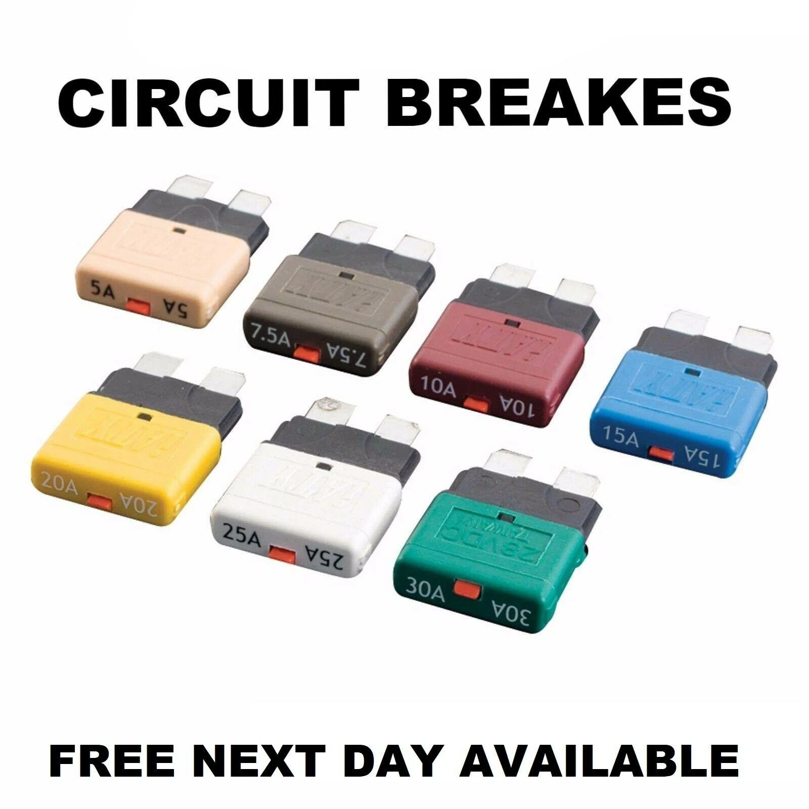 1PCS Circuit Lockout Breaker Fuse Blade Fuse Circuit Breaker Fuse ATC Type 5-30A Circuit Breaker For Marine Automatic Reset
1PCS Circuit Lockout Breaker Fuse Blade Fuse Circuit Breaker Fuse ATC Type 5-30A Circuit Breaker For Marine Automatic Reset