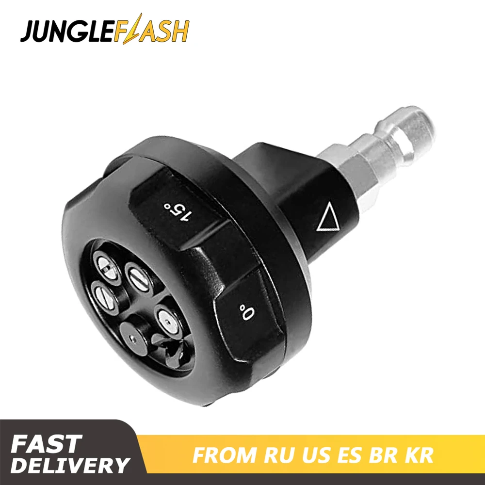 JUNGLEFLASH Pressure Washer Nozzle Tips 6 in 1 Spray Nozzle Adjustable Power Washer Tips with 1/4" Quick Connect 3000 PSI 4GPM
JUNGLEFLASH Pressure Washer Nozzle Tips 6 in 1 Spray Nozzle Adjustable Power Washer Tips with 1/4" Quick Connect 3000 PSI 4GPM