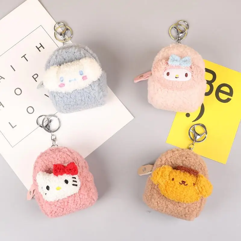Sanrio Plush Wallet Coin Purse Kuromi Kitty Melody Cinnamoroll Round Plush Doll Pendant Coin Purse Gift for Girls Small Bag
Sanrio Plush Wallet Coin Purse Kuromi Kitty Melody Cinnamoroll Round Plush Doll Pendant Coin Purse Gift for Girls Small Bag