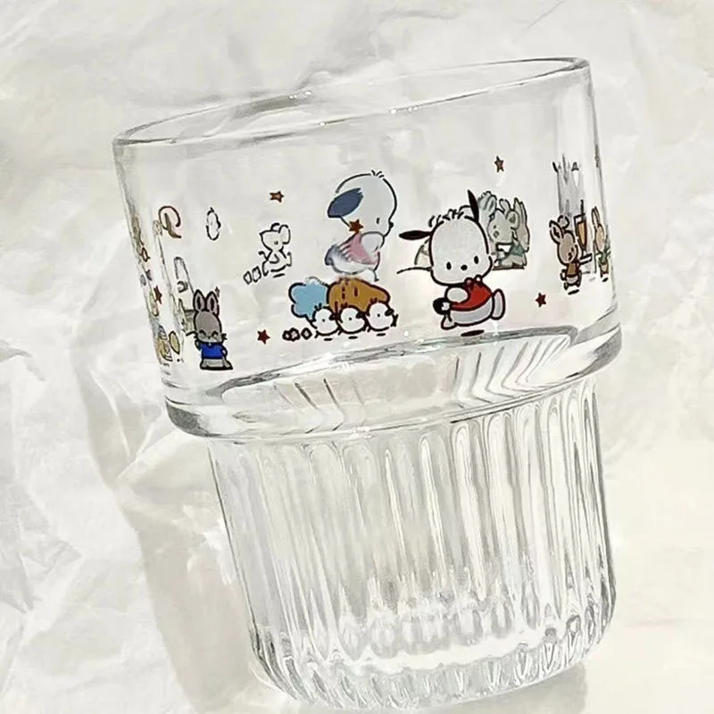 Sanrios Printed Water Cup Kawaii Cartoon Cute Kuromi Pochacco Portable Simple Glass Cup Coffee Cup Gift for Boys and Girls
Sanrios Printed Water Cup Kawaii Cartoon Cute Kuromi Pochacco Portable Simple Glass Cup Coffee Cup Gift for Boys and Girls