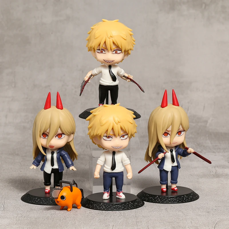 4pcs/set Chainsaw Man Power Denji Figure Toys Figuras Deco Ornaments Collection Model
4pcs/set Chainsaw Man Power Denji Figure Toys Figuras Deco Ornaments Collection Model