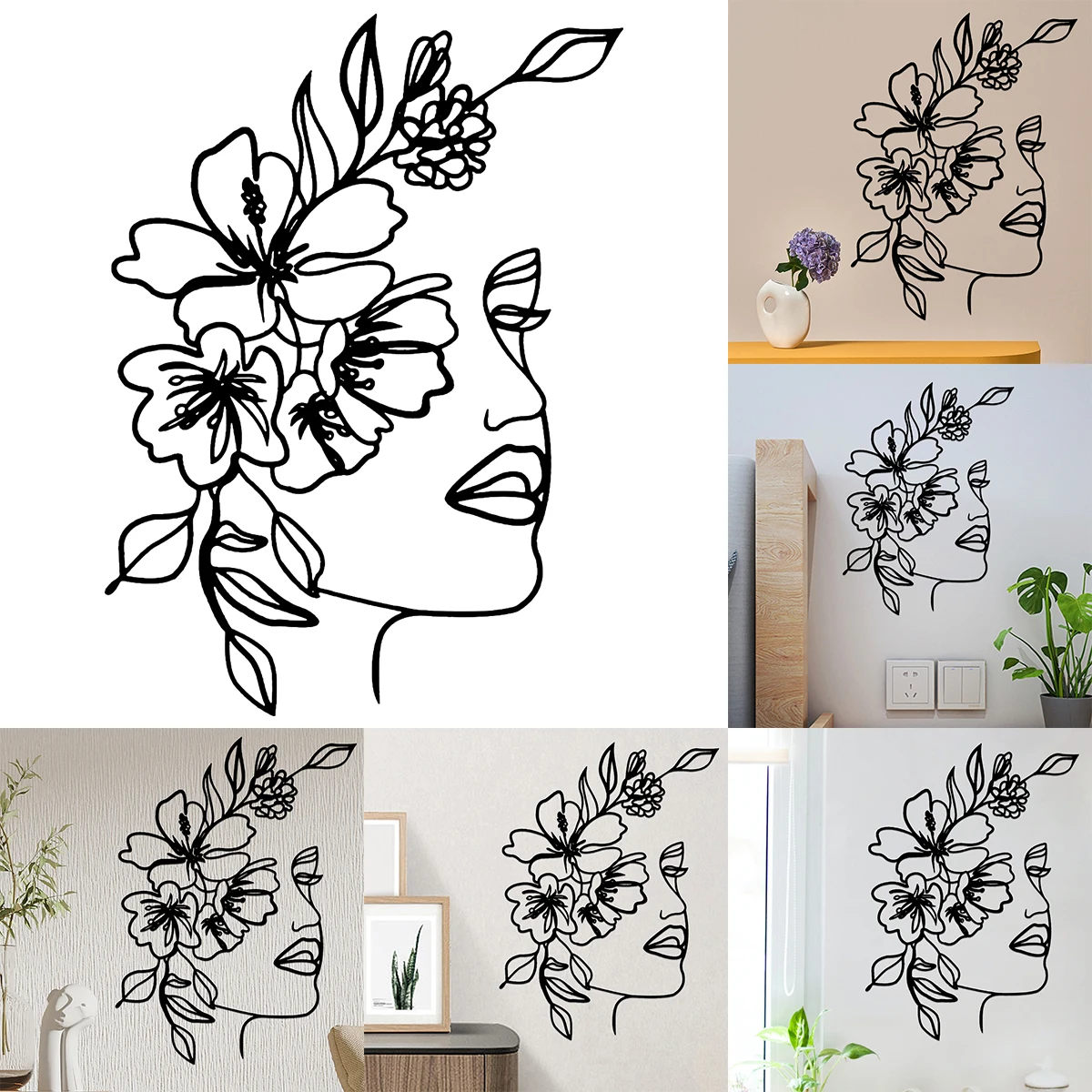 Metal Line Art Wall Decoration Metal Wall Art Abstract Woman Face Wall Art Line Décor Metal Flower Hanging Wall Art Minimalist
Metal Line Art Wall Decoration Metal Wall Art Abstract Woman Face Wall Art Line Décor Metal Flower Hanging Wall Art Minimalist