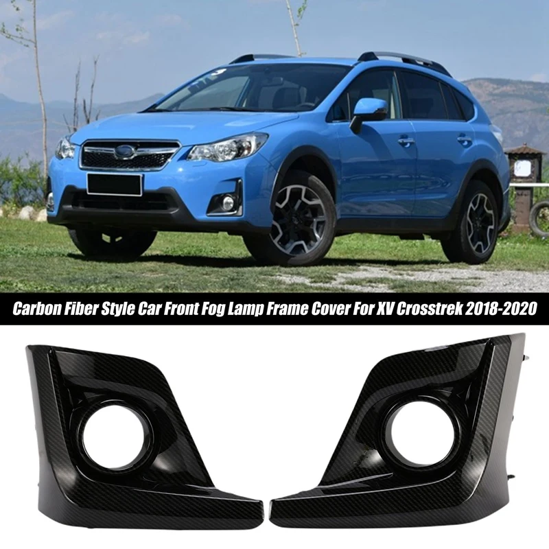 2 шт., Обложка для передней противотуманной фары из углеродного волокна для Subaru XV Crosstrek 2018-2020
2 шт., Обложка для передней противотуманной фары из углеродного волокна для Subaru XV Crosstrek 2018-2020