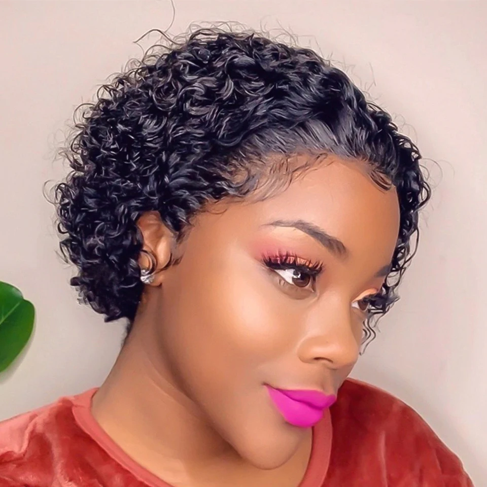 Pixie Cut Wig Short Curly Lace Front Human Hair Wigs for Black Women Brazilian Water Wave Bob Wig 13x1 Transparent Lace Wigs
Pixie Cut Wig Short Curly Lace Front Human Hair Wigs for Black Women Brazilian Water Wave Bob Wig 13x1 Transparent Lace Wigs