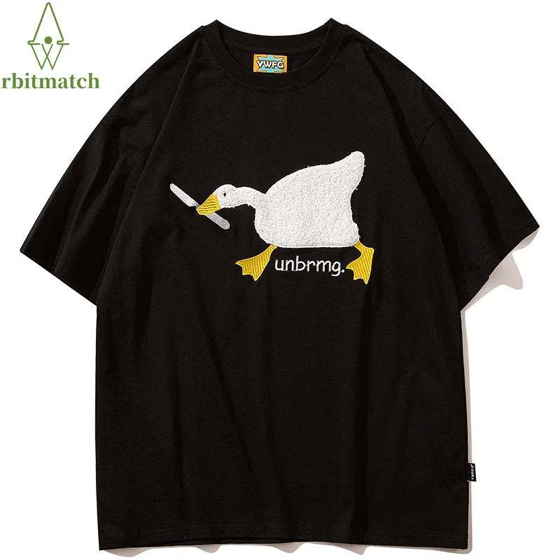 Oversize T-Shirt Hip Hop Streetwear Harajuku Embroidery Running Duck T Shirt 2022 Men Summer Short Sleeve Tshirt Tops Tees
Oversize T-Shirt Hip Hop Streetwear Harajuku Embroidery Running Duck T Shirt 2022 Men Summer Short Sleeve Tshirt Tops Tees