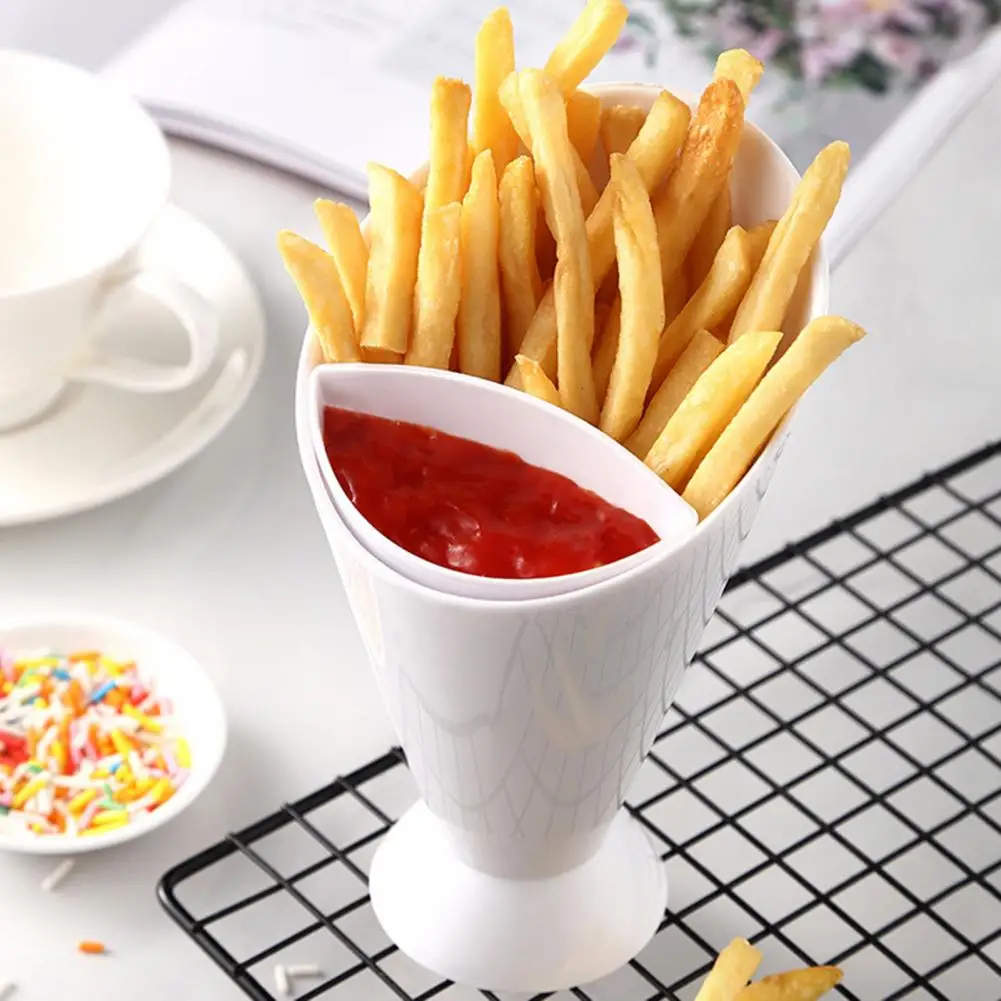 French Fries Cup Oblique Port Large Capacity Reusable Plastic Cup Multi-use Container Food Grade Snack Dish Vegetable Fruit Sala 
French Fries Cup Oblique Port Large Capacity Reusable Plastic Cup Multi-use Container Food Grade Snack Dish Vegetable Fruit Sala