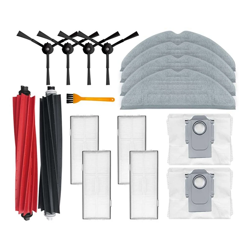 Main Side Brush Filter Mop Cloth Dust Bags For Roborock S8/S8+/S8 Pro/G20 Robot Vacuum Cleaner Accessories Replacement
Main Side Brush Filter Mop Cloth Dust Bags For Roborock S8/S8+/S8 Pro/G20 Robot Vacuum Cleaner Accessories Replacement