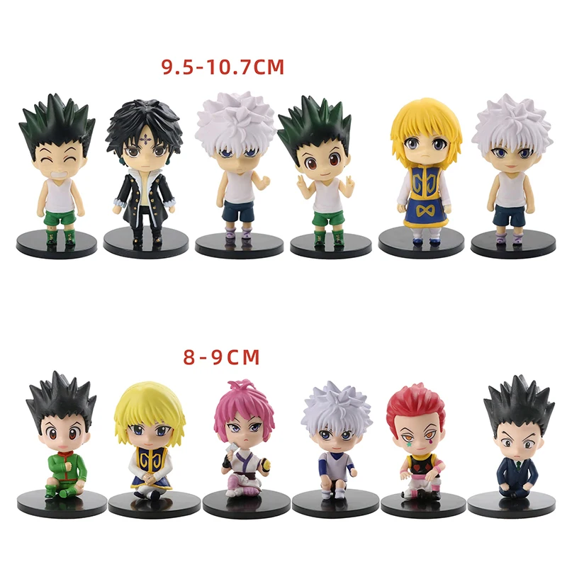 Аниме фигурки охотника, 6 шт., Q версия, Killua Zoldyck Kurapika Hisoka, фигурки героев, украшения для автомобиля, настольное украшение
Аниме фигурки охотника, 6 шт., Q версия, Killua Zoldyck Kurapika Hisoka, фигурки героев, украшения для автомобиля, настольное украшение
