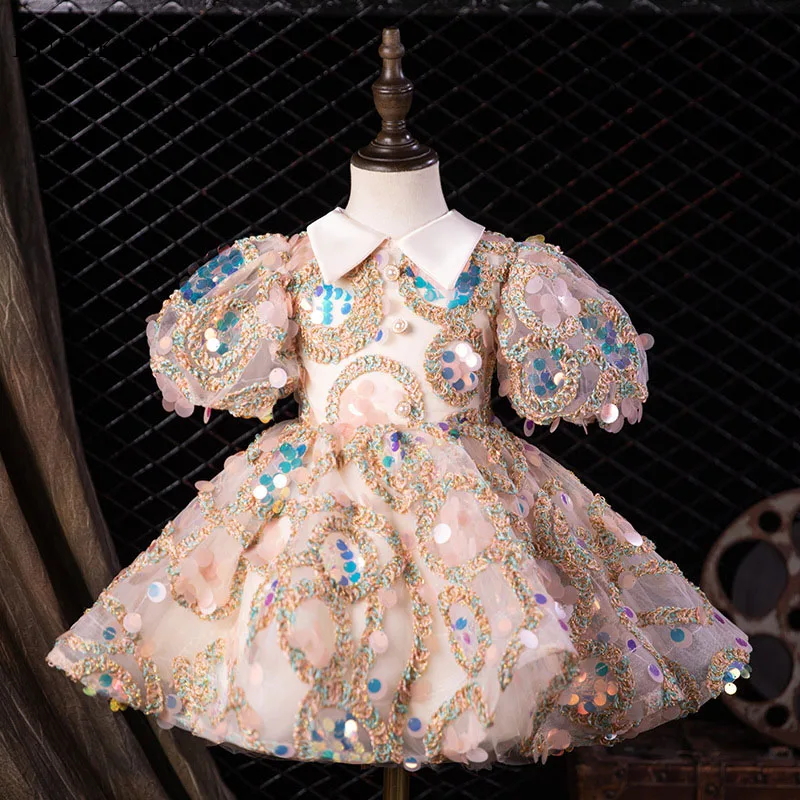Luxury Pastel Sequin robe ceremonie fille Wedding Guest Party Dresses for Flower Girl 2022 Birthday Princess Ball Gown Dress
Luxury Pastel Sequin robe ceremonie fille Wedding Guest Party Dresses for Flower Girl 2022 Birthday Princess Ball Gown Dress