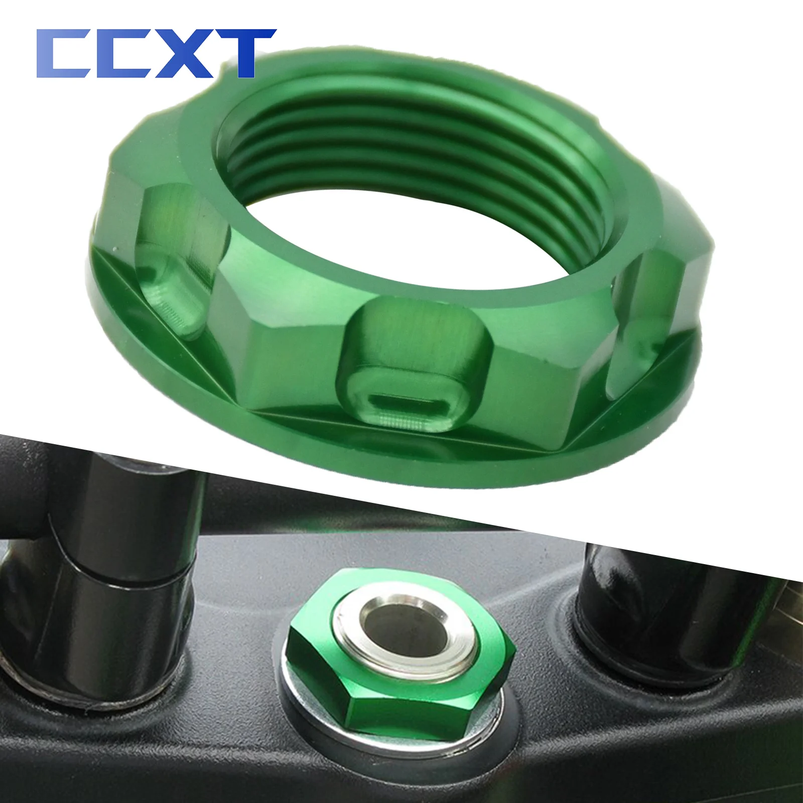CNC Steering Stem Nut Bolt For Suzuki RMZ250 RMX250 DRZ400E DRZ400S For Kawasaki KX125 KX250 KX250F KX450F KLX450R 2004-2018
CNC Steering Stem Nut Bolt For Suzuki RMZ250 RMX250 DRZ400E DRZ400S For Kawasaki KX125 KX250 KX250F KX450F KLX450R 2004-2018