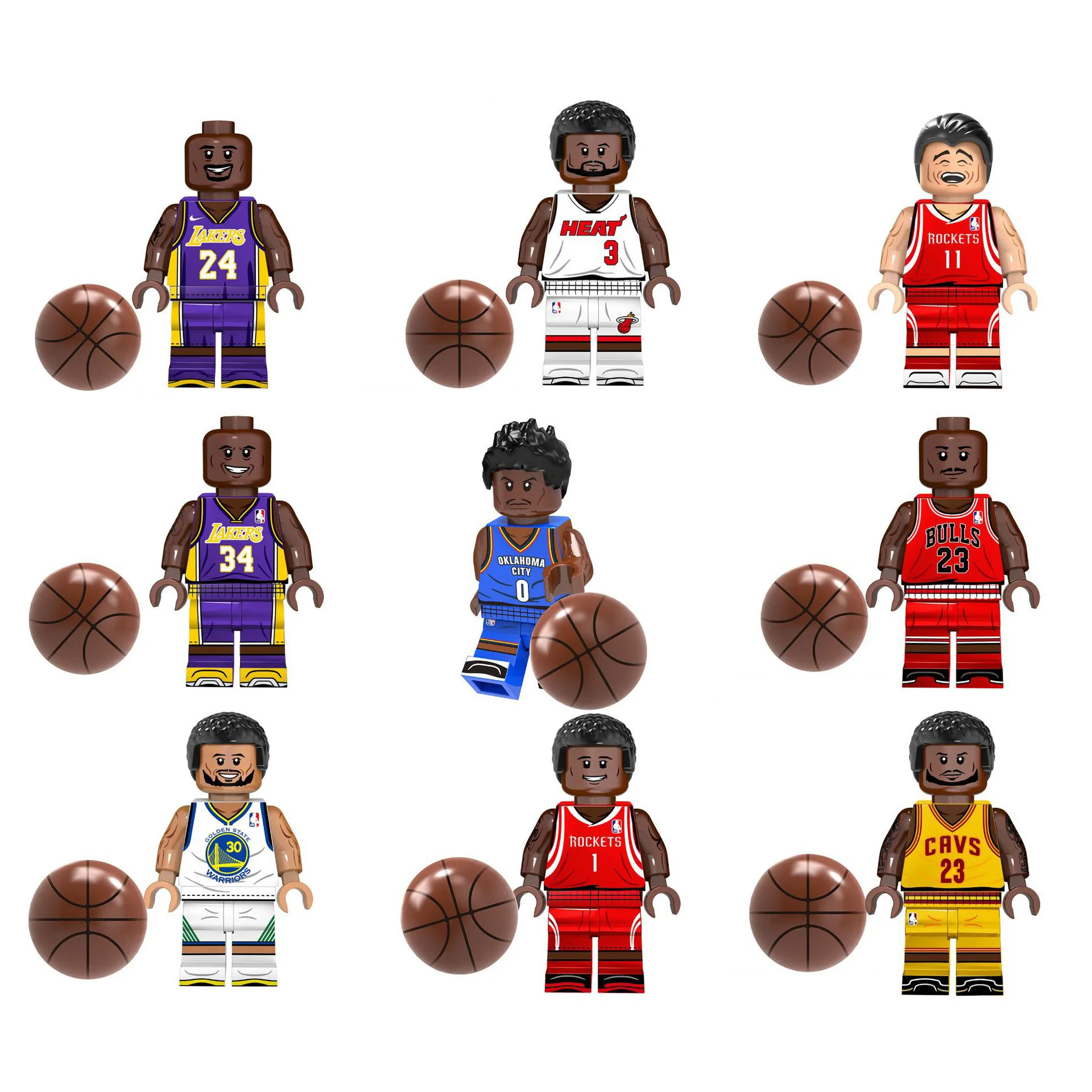 Toy Building Block Basketball Star Doll Assembled Building Block Model ABS Plastic Mini Action Doll Toys Kid Gifts Wholesale
Toy Building Block Basketball Star Doll Assembled Building Block Model ABS Plastic Mini Action Doll Toys Kid Gifts Wholesale